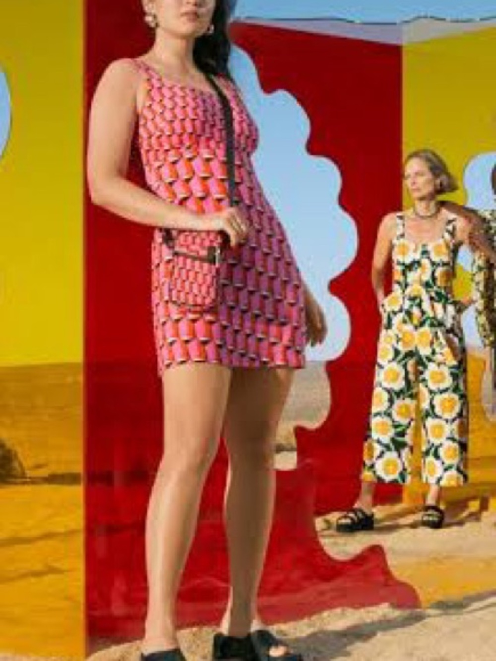 Diane Von Furstenberg for Target Pink Patterned Sleeveless Mini Dress